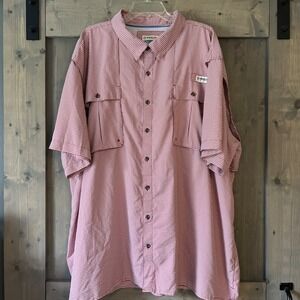 Men's‎ Magellan Fish Gear Button up Shirt Short Sleeve Relaxed Fit 4XL Vented
